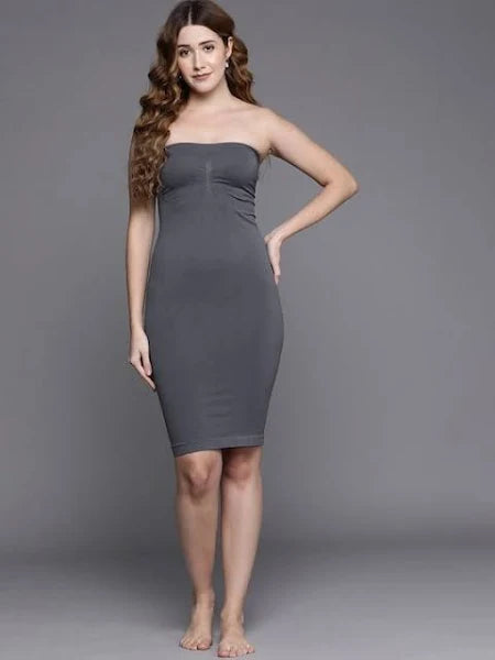 Grey Seamless Bodysuit Shapewear